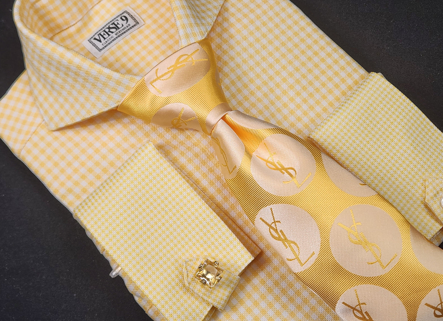 YSL Solid 5 | Yellow | Tie & Pocket Square