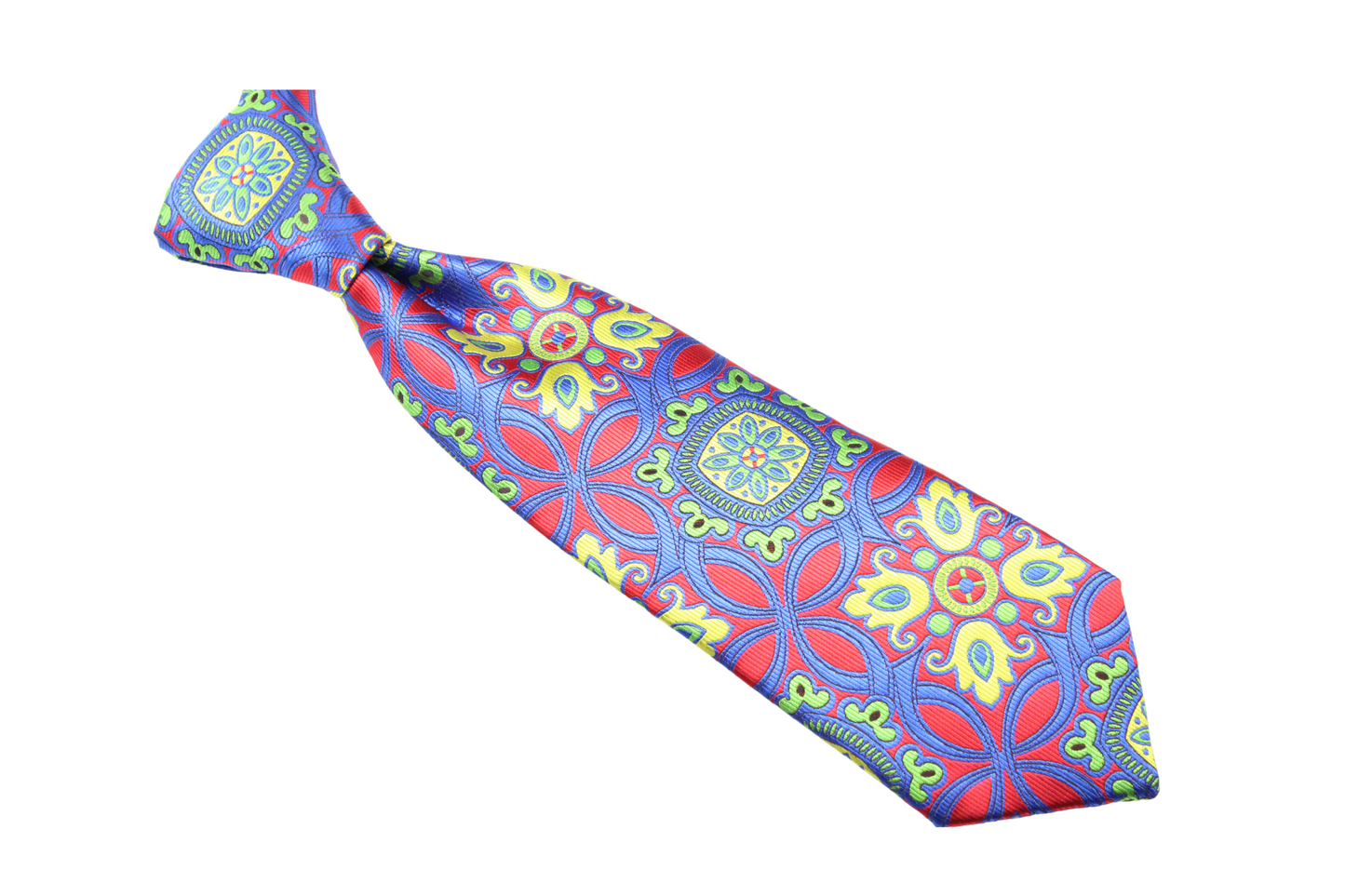 Kobe 1 | Red & Royal Floral | Necktie