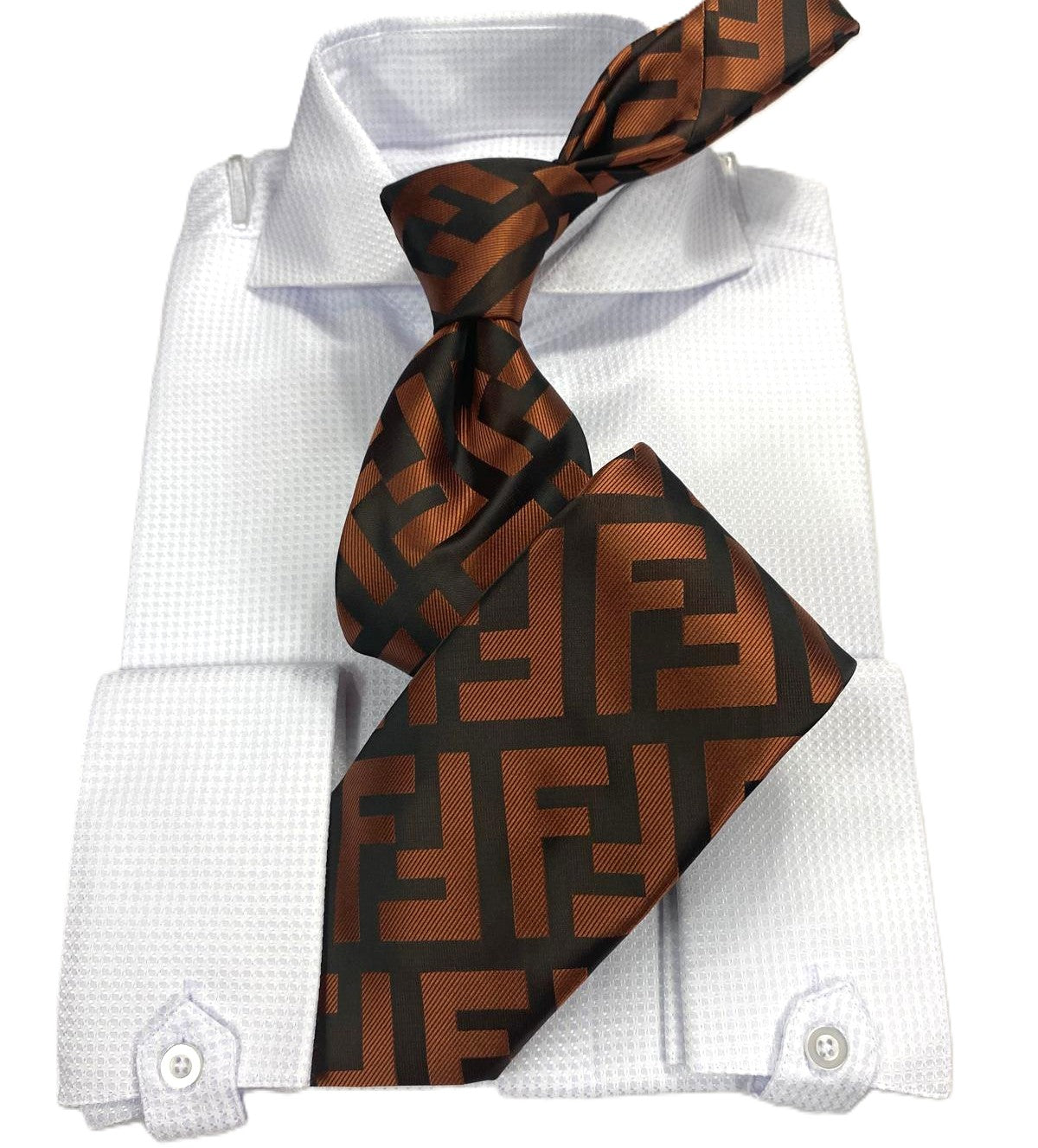 FF B9 | Rust | Tie & Pocket Square