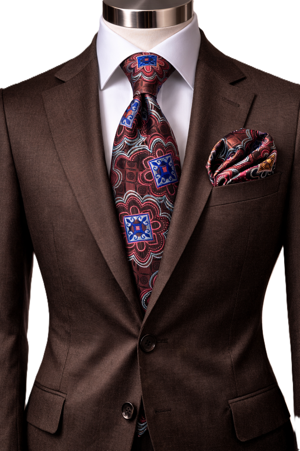 FREDO 5 | RUST | TIE & POCKET SQAURE