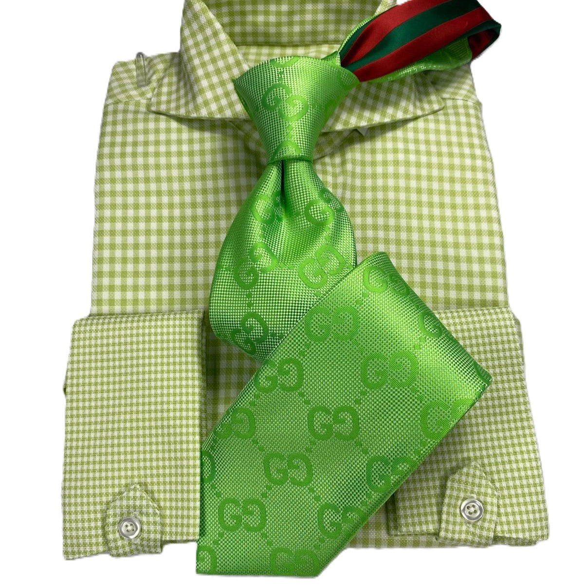 GG Solid 7 | Lime Green | Tie & Pocket Square