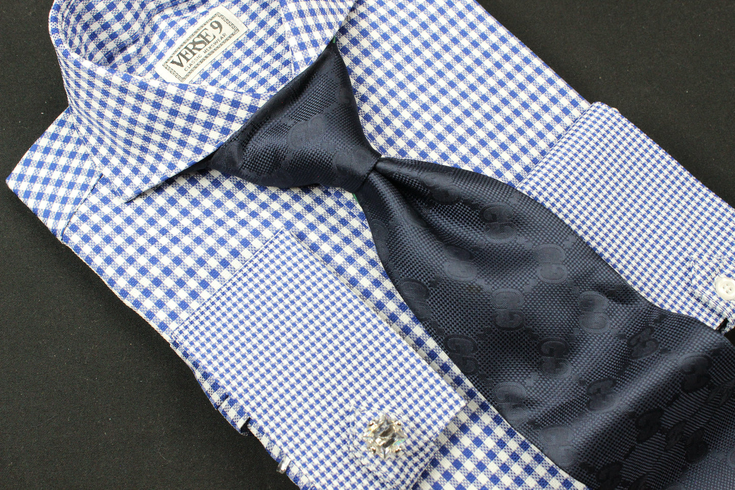 GG Solid 3 | Navy | Tie & Pocket Square