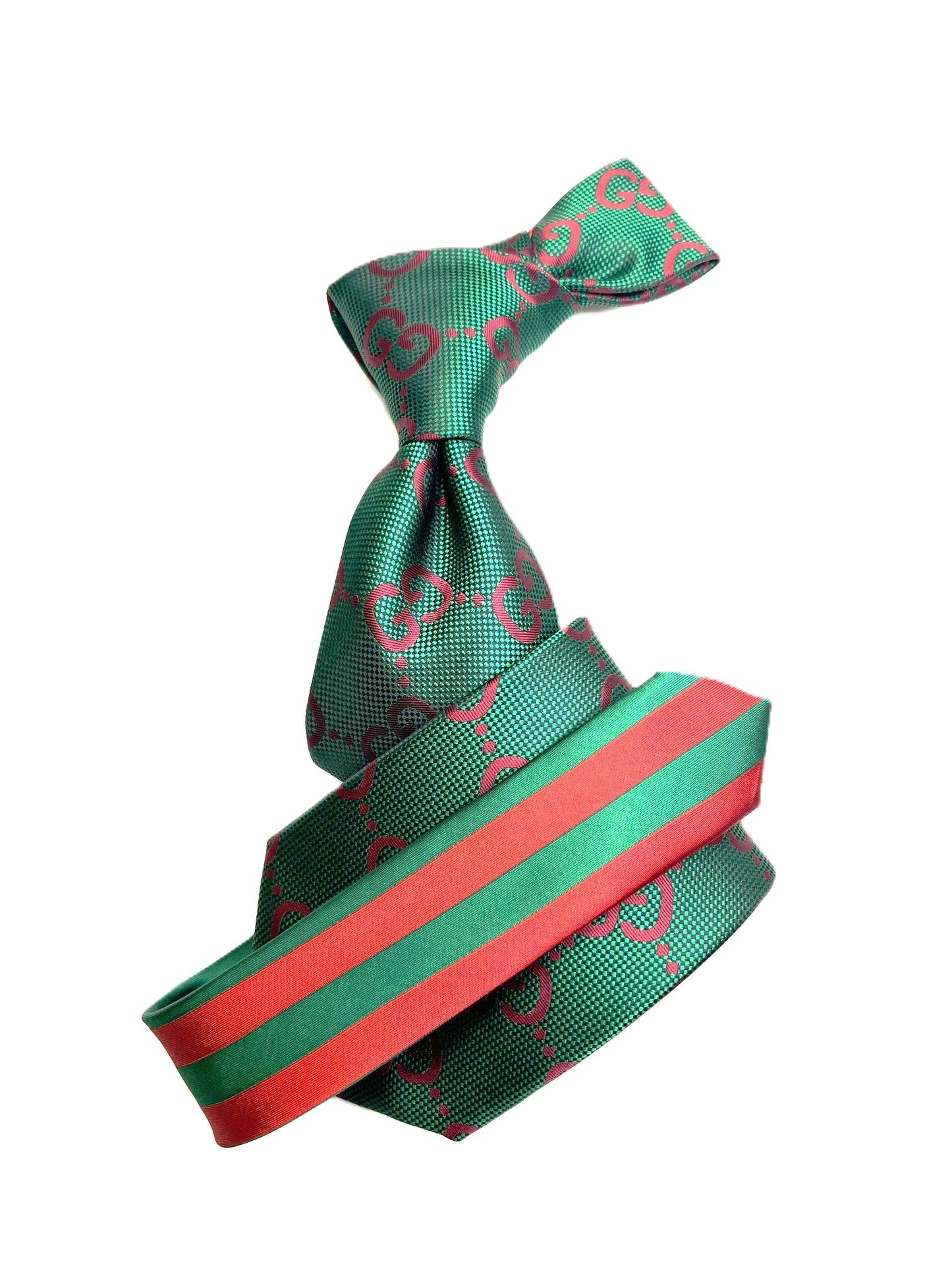 GG 1 | Green & Red | Tie & Pocket Square