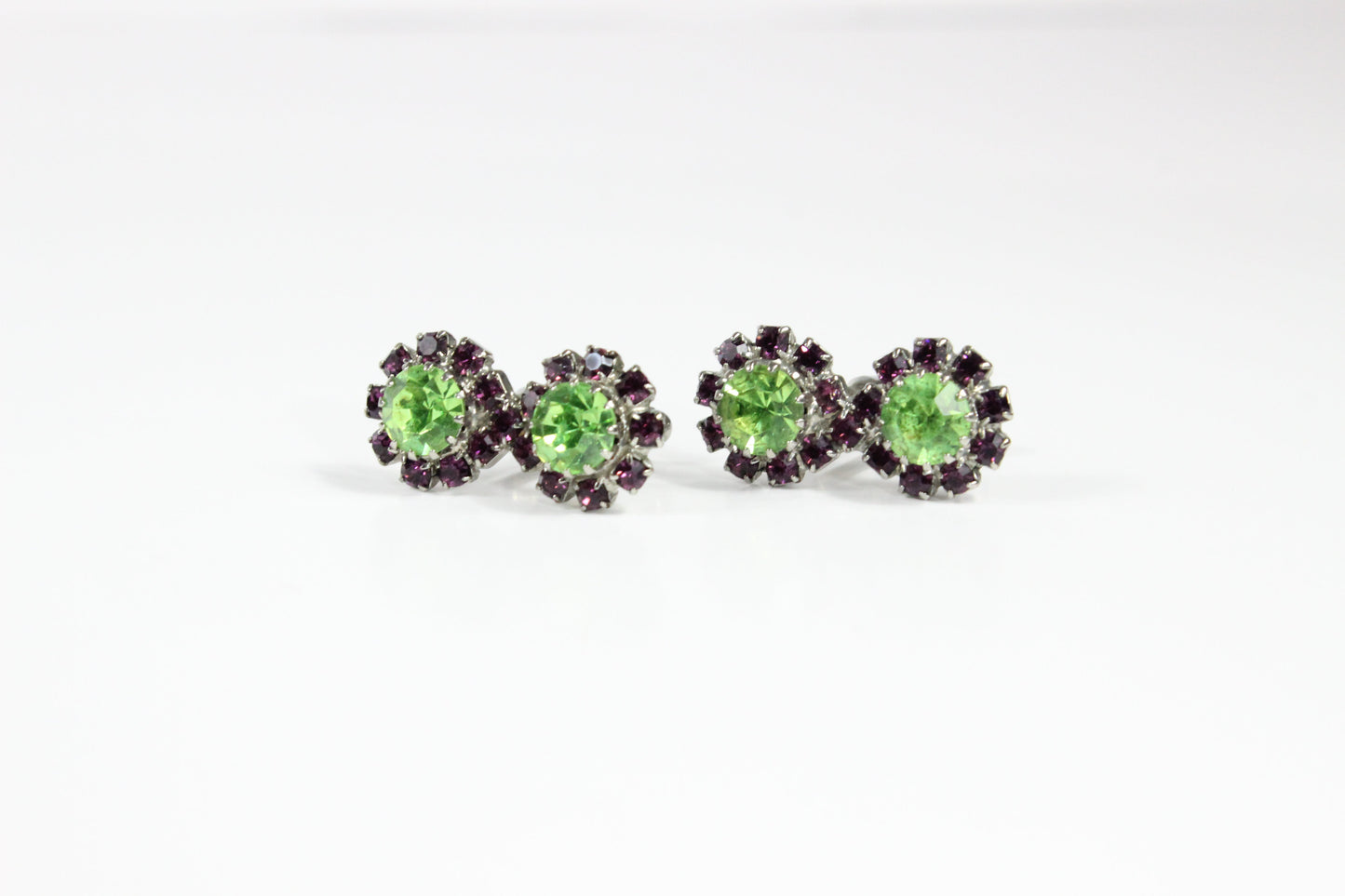 Grace Kelly 1 | Green & Purple Stone | Cufflinks
