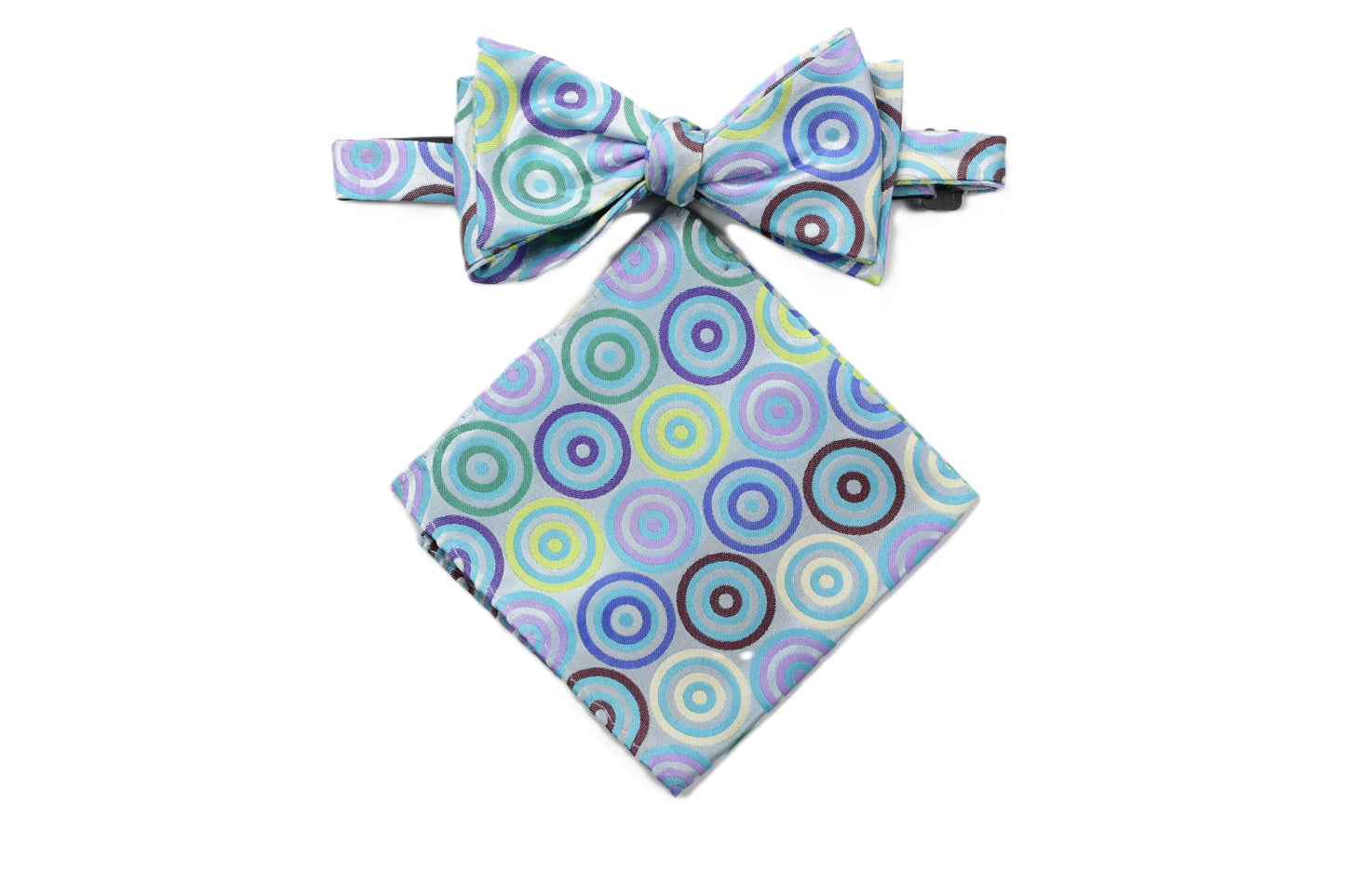 Jeremiah 2 | Teal Geometric | Bowtie & Pocket Square