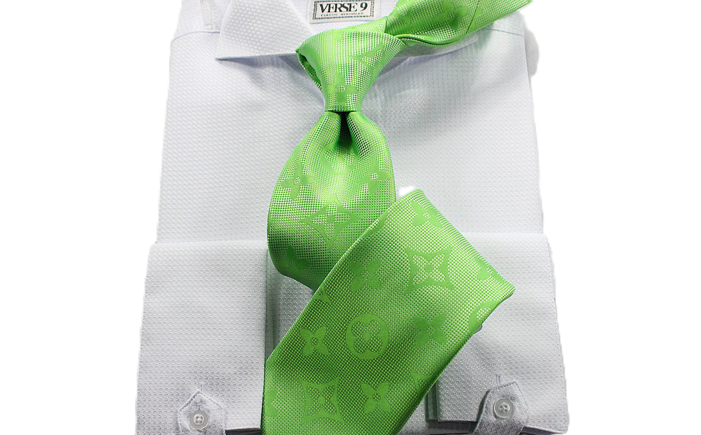 LV Solid 5 | Lime Green | Tie & Pocket Square