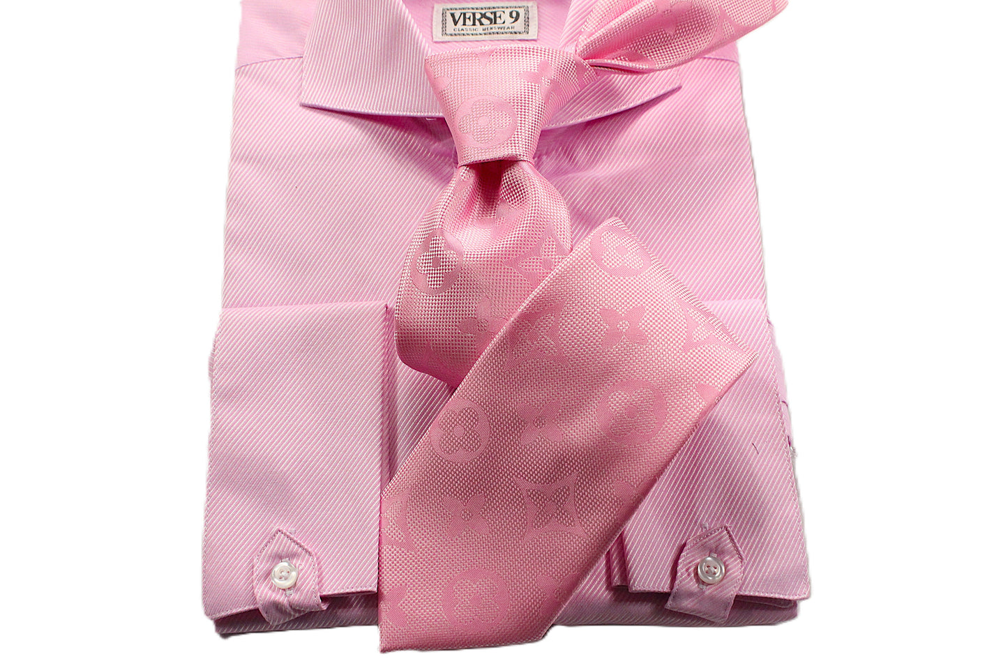 LV Solid 6 | Pink | Tie & Pocket Square