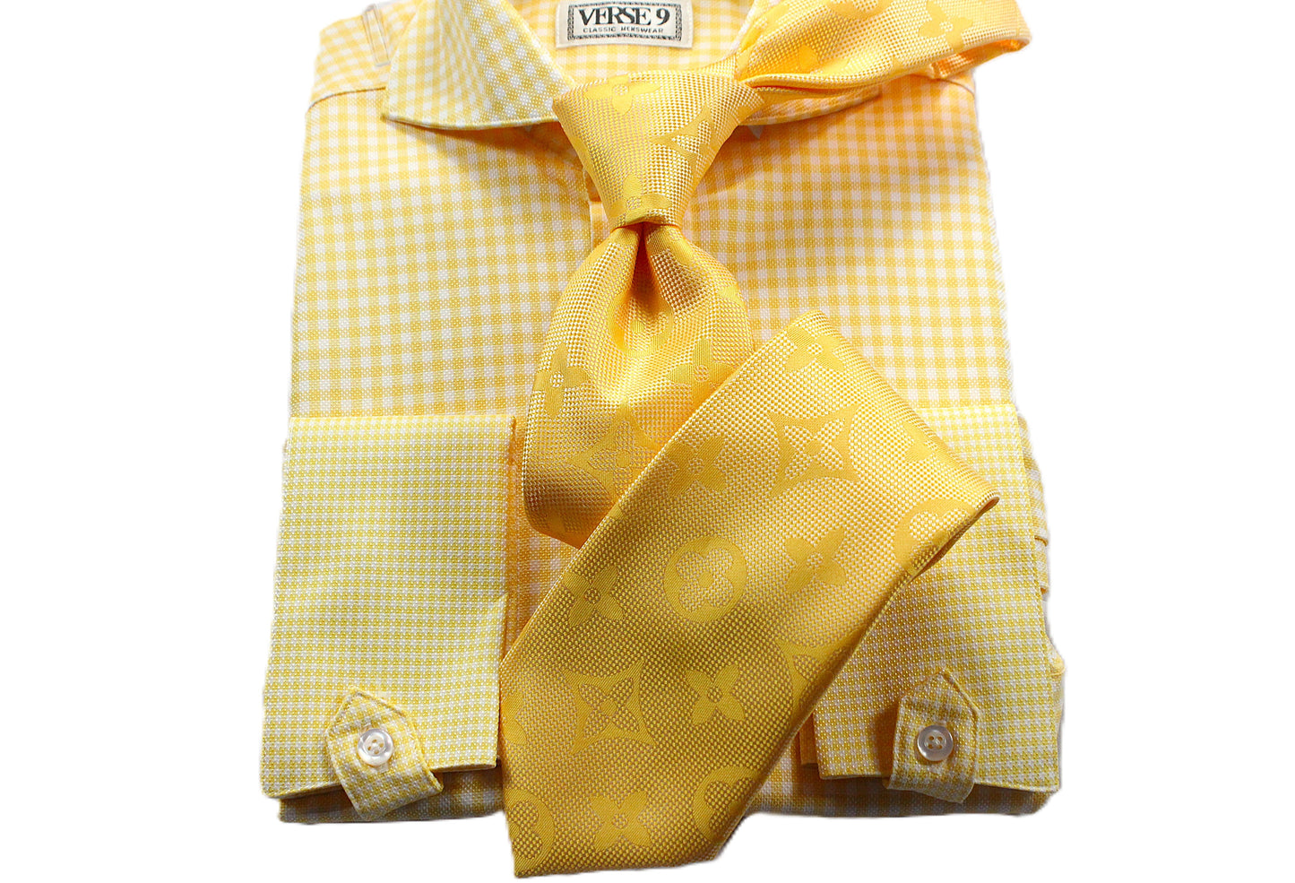 LV Solid 8 | Yellow | Tie & Pocket Square