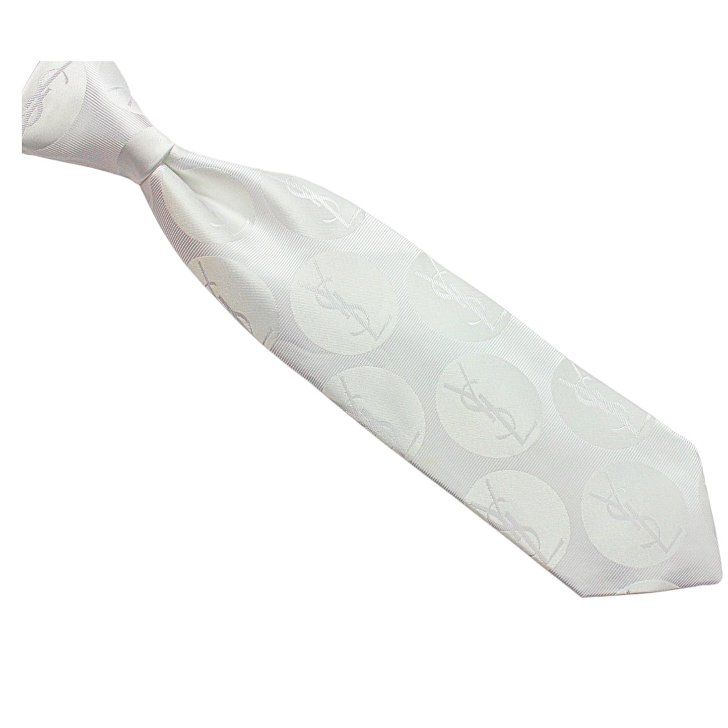 YSL Solid 1 | White | Tie & Pocket Square