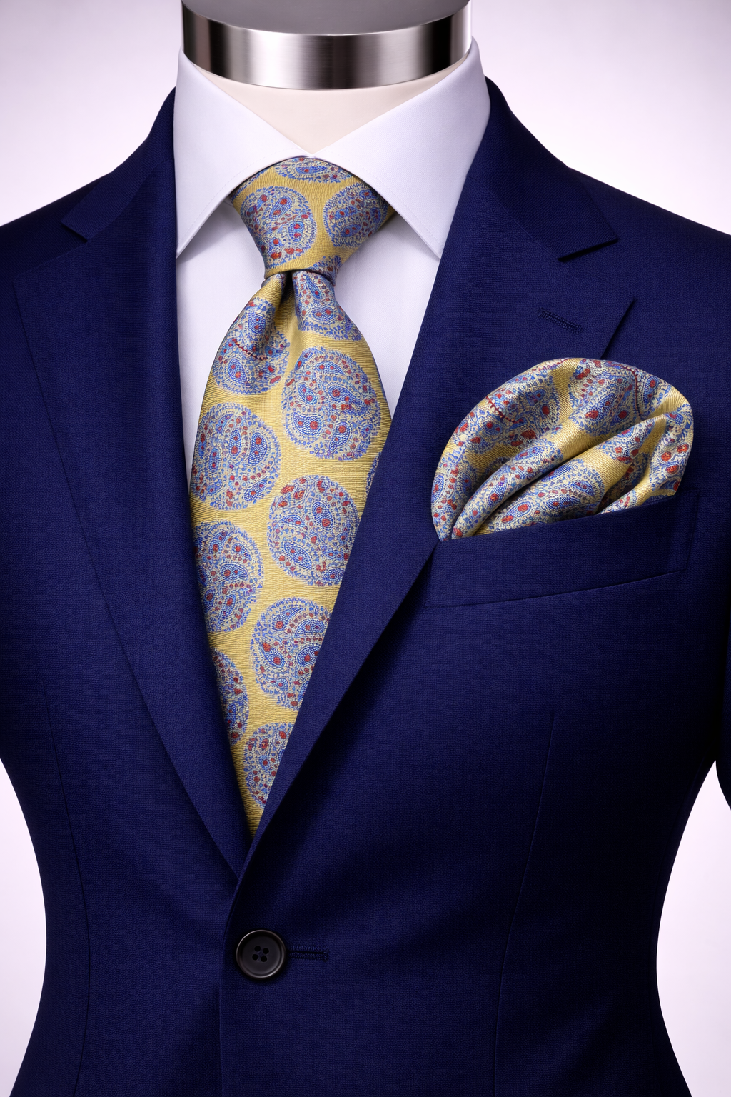 VITELLI 5 | YELLOW | TIE & POCKET SQAURE