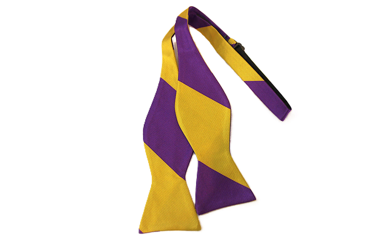 Collegiate Stripe 27 | Purple & Gold Stripe | Bowtie