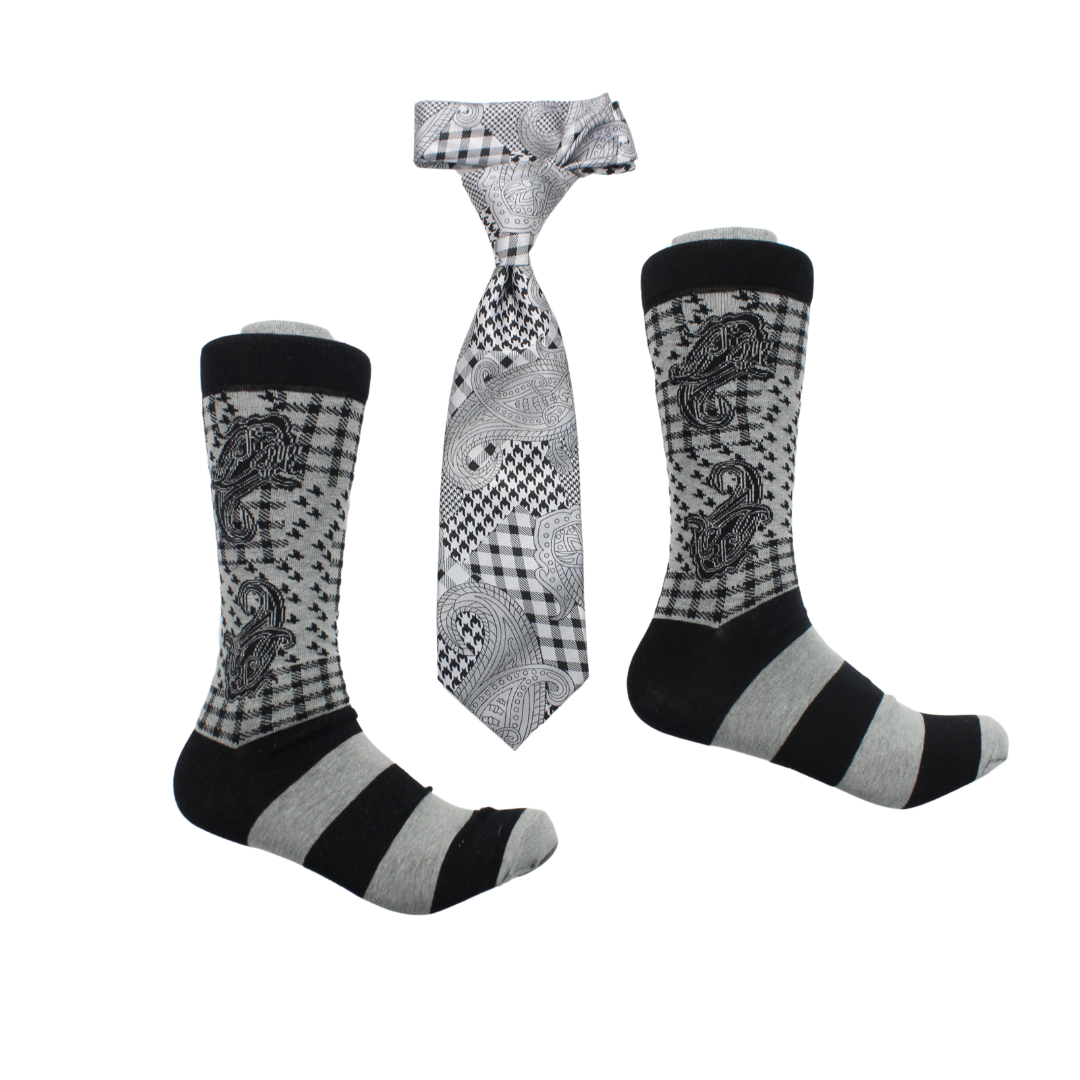 Dodgecoin 1 | Black & Grey | Tie & Sock Combo