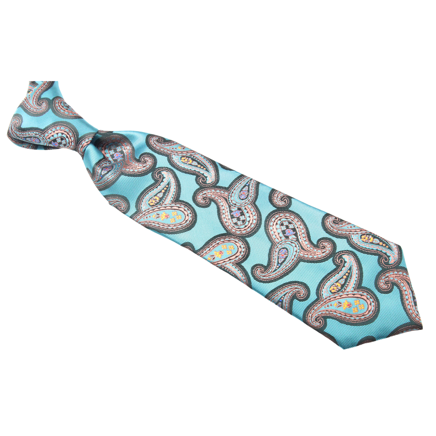 Deion 5 | Turquoise Paisley | Necktie