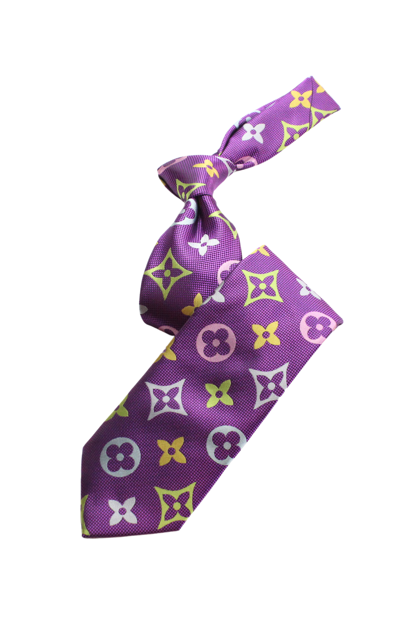 LV Multicolor B7 | Eggplant | Tie & Pocket Square