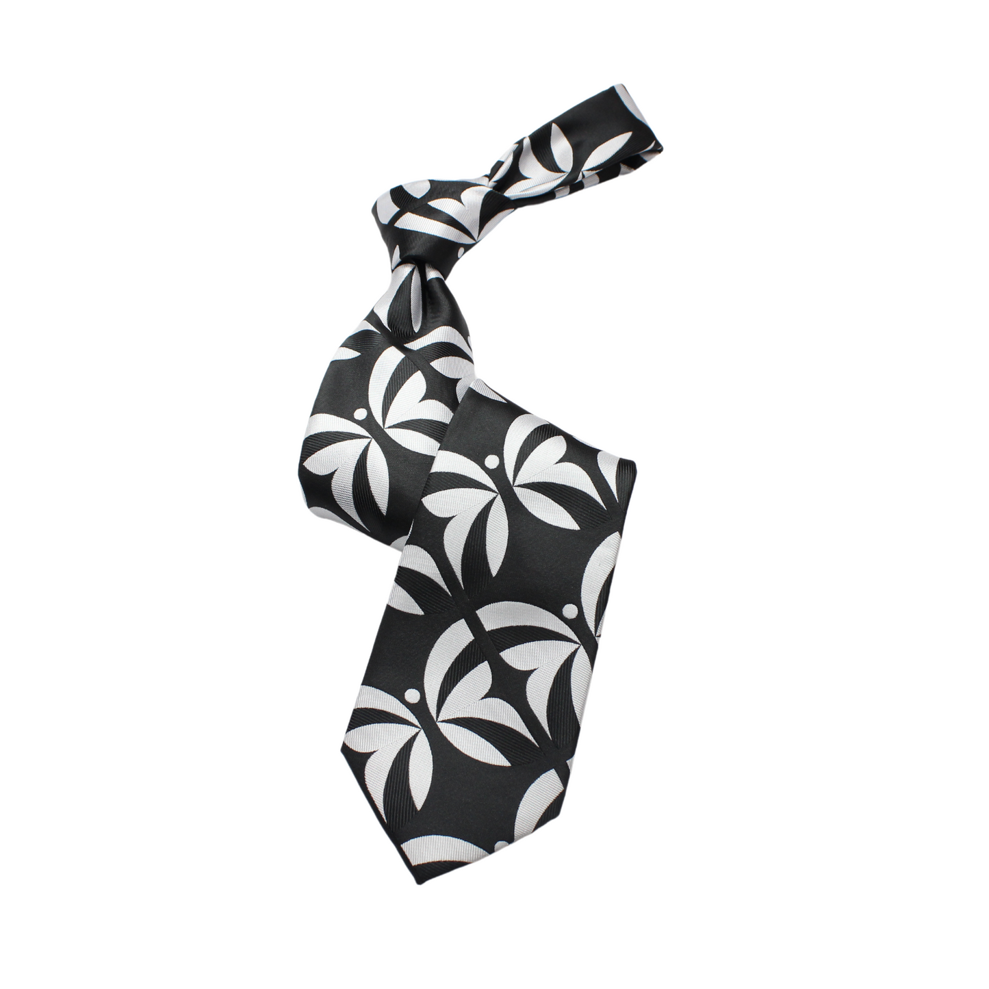 MIB B8 | Black & White Geometric | Tie & Pocket Square