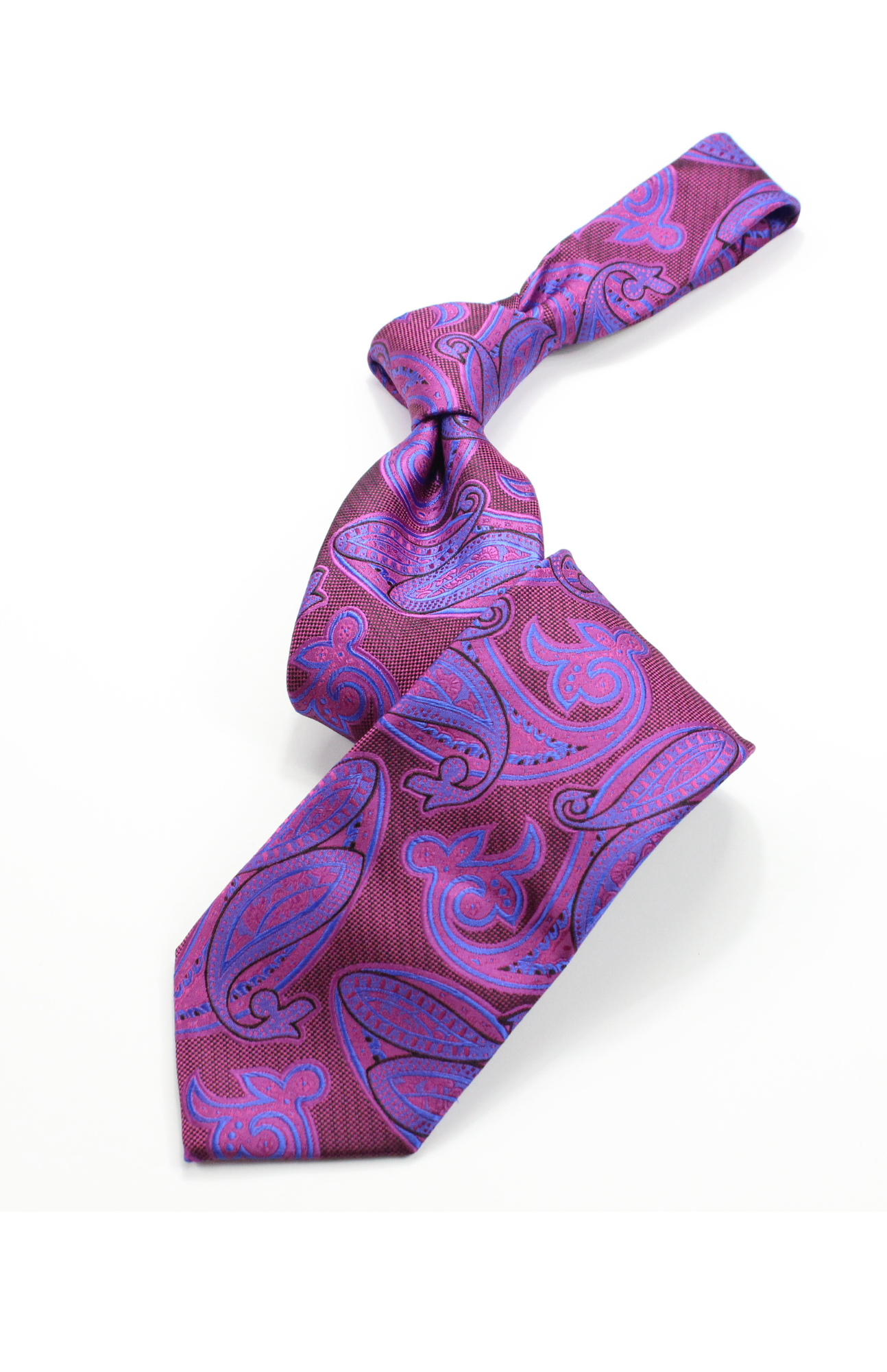 Legion 1 | Magenta & Blue Paisley | Necktie