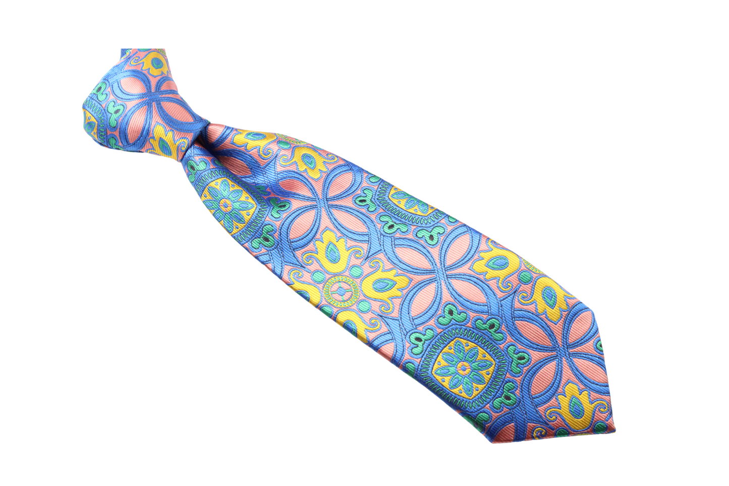 Kobe 10 | Peach & Royal Floral | Necktie