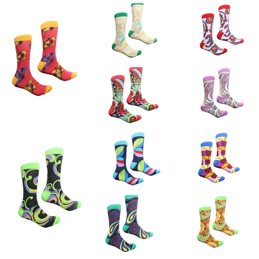 Sock Collection Mix Grab Bag- 10 for $100