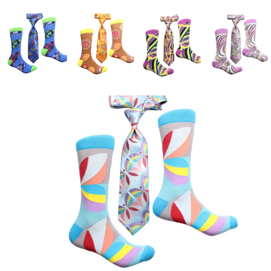 Tie & Sock Set Collection Mix Grab Bag- 6 for $100