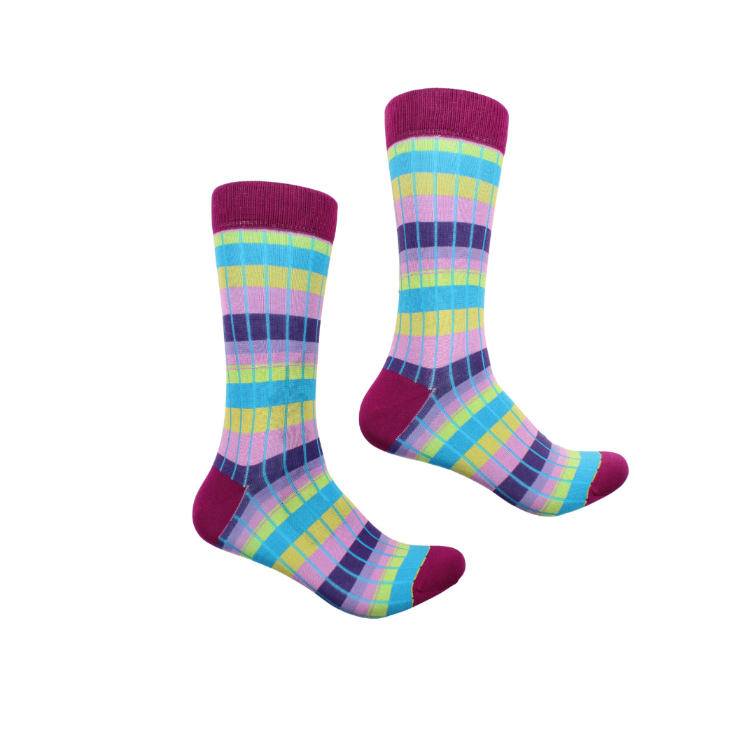 Zambia 1 | Multi Color Geometric | Sock