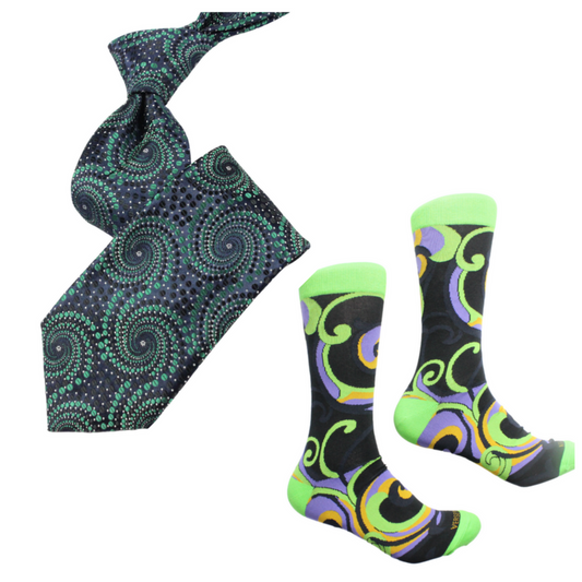 Bentayga 8 & Phelps 9 - Tie & Sock Combo