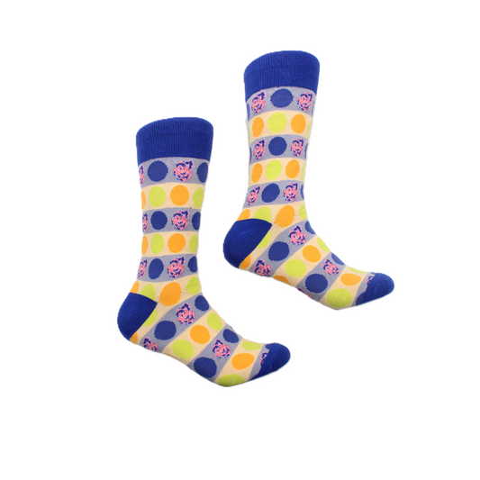 Togo 2 | Royal & Orange Floral | Sock