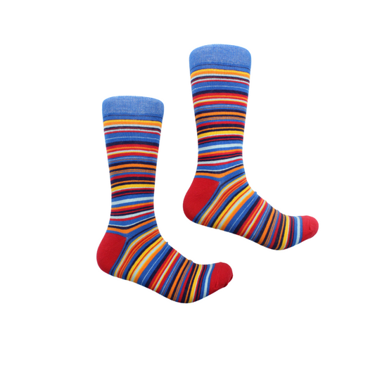 Multi Stripe 1 | Multi Color Royal | Sock