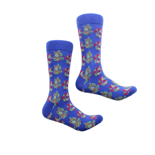 Tether 1 | Multi Color Royal Floral | Sock (SIZE 7-9)