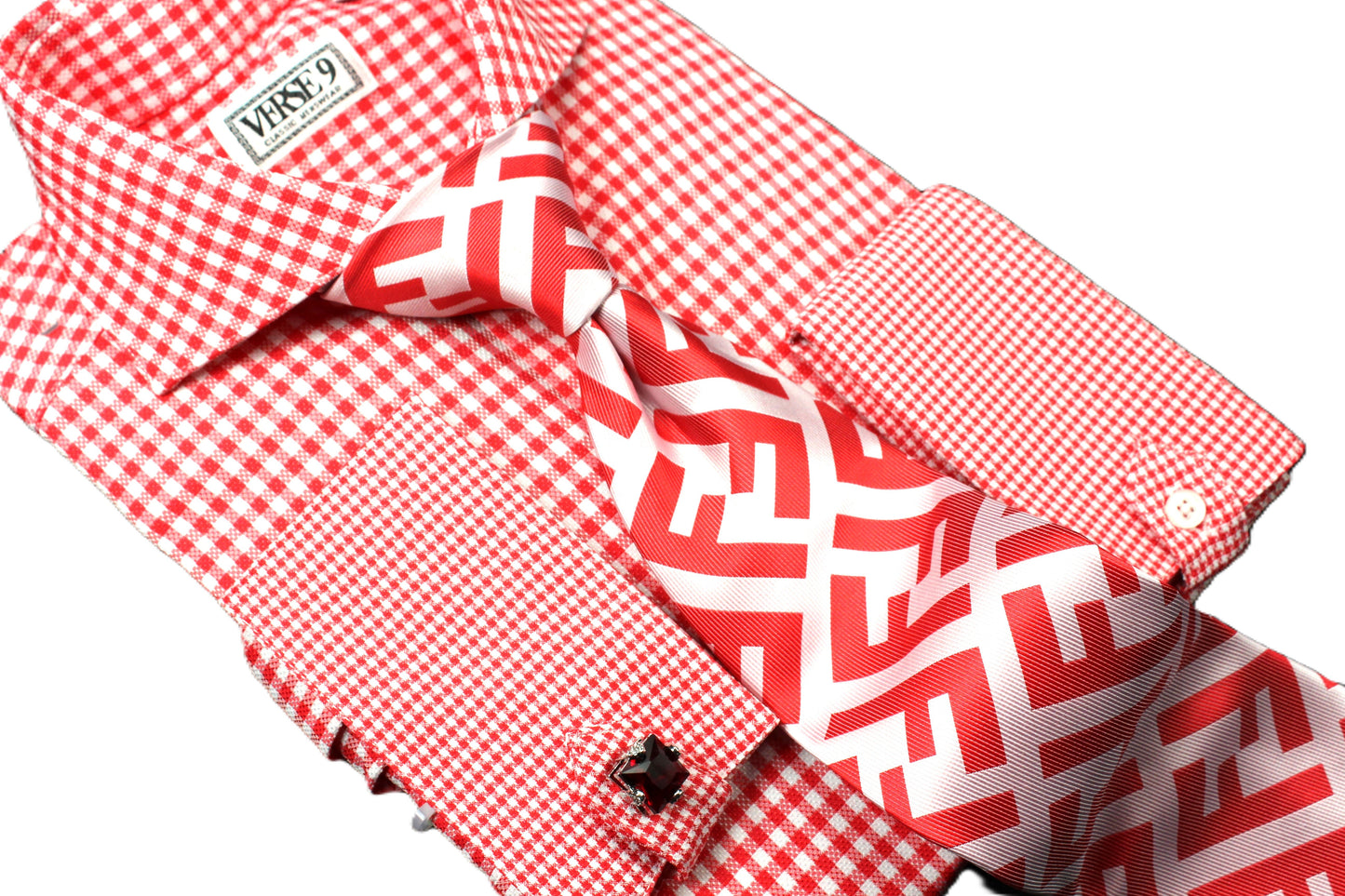 FF 5 | Red & White | Tie & Pocket Square