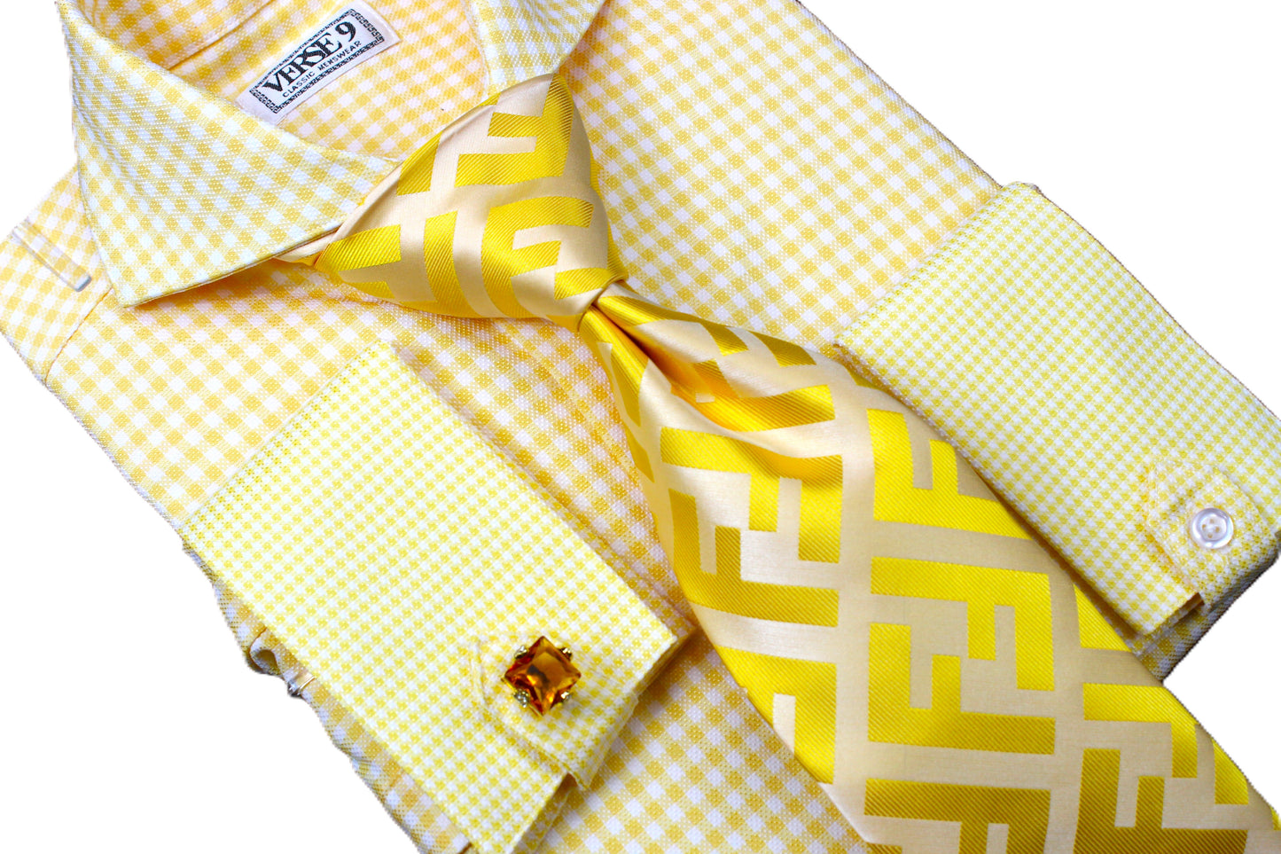 FF 8 | Yellow | Tie & Pocket Square