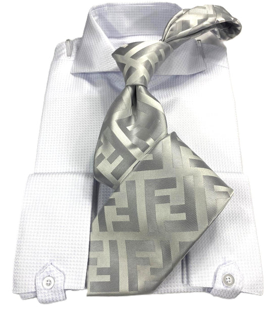 FF B1 | Light Grey | Tie & Pocket Square