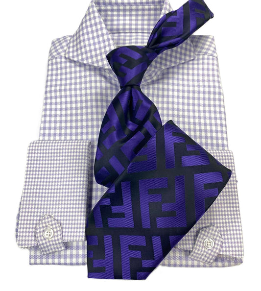 FF B10 | Purple | Tie & Pocket Square