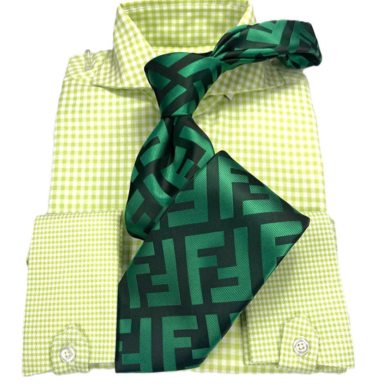 FF B7 | Money Green | Tie & Pocket Square