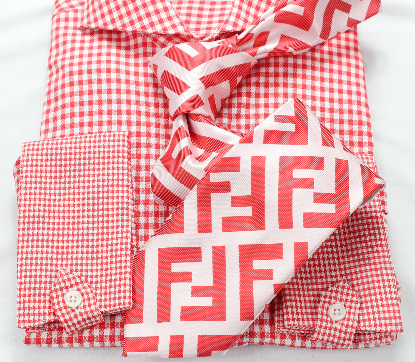 FF 5 | Red & White | Tie & Pocket Square