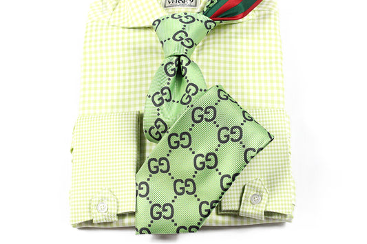 GG B15 | Lime Green | Tie & Pocket Square