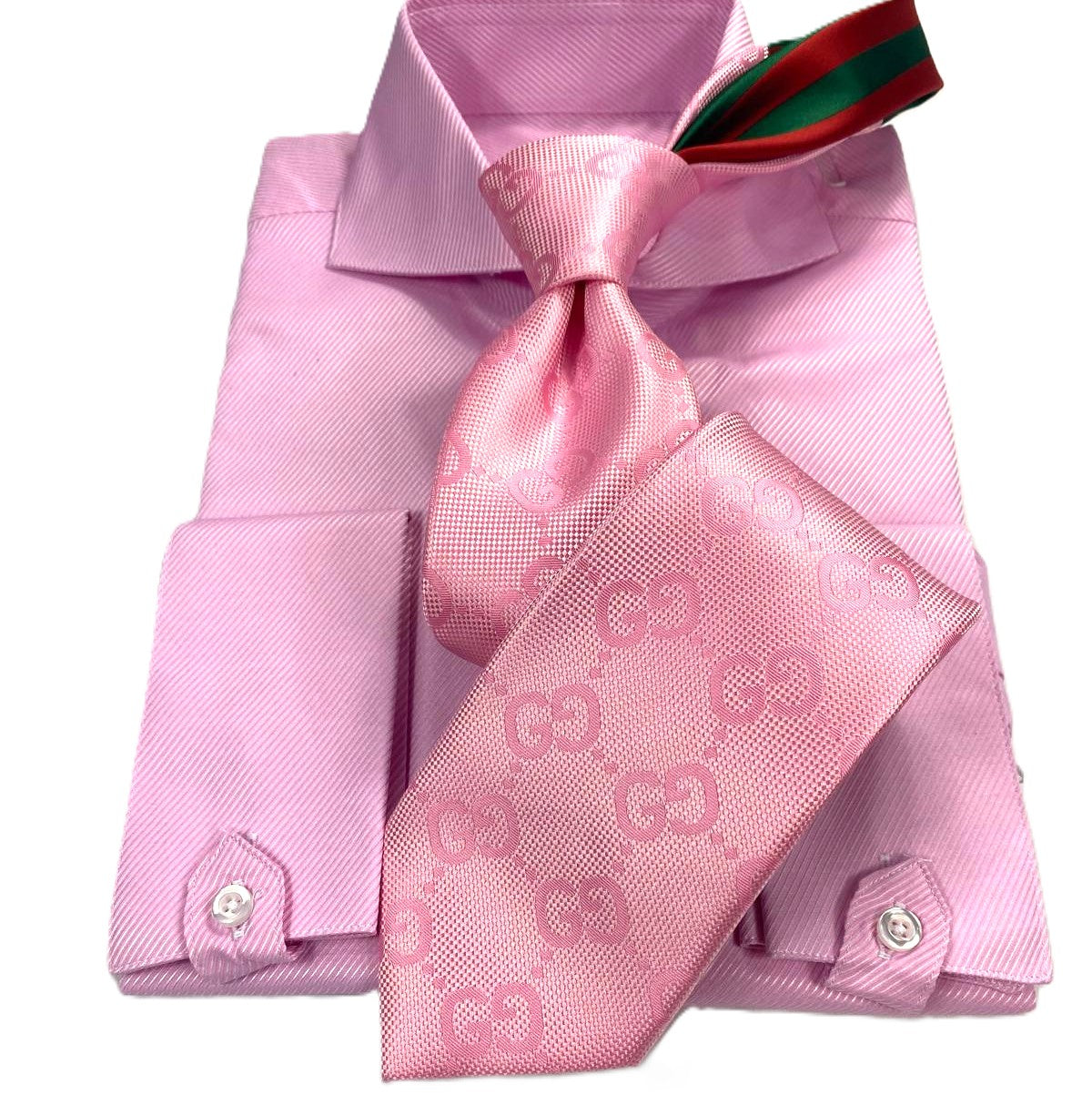 GG Solid 8 | Pink | Tie & Pocket Square