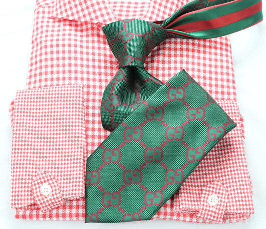 GG 1 | Green & Red | Tie & Pocket Square