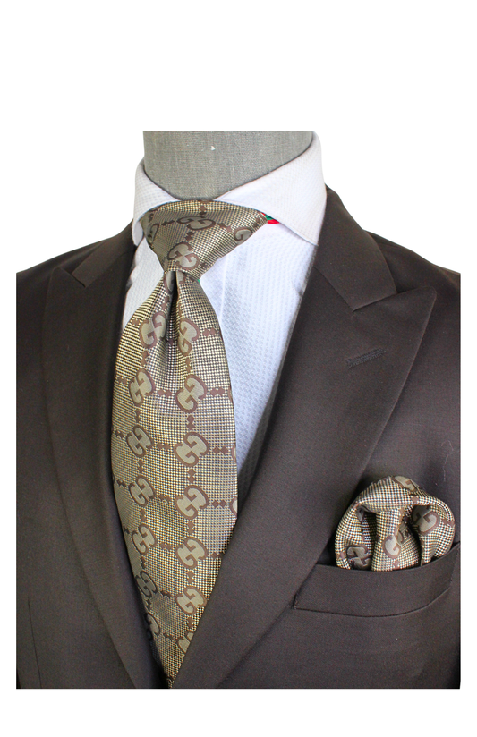 GG 3 | Brown | Tie & Pocket Square
