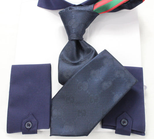 GG Solid 3 | Navy | Tie & Pocket Square