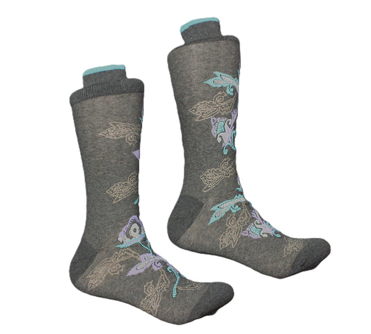 Motif 1 | Grey & Teal | Sock
