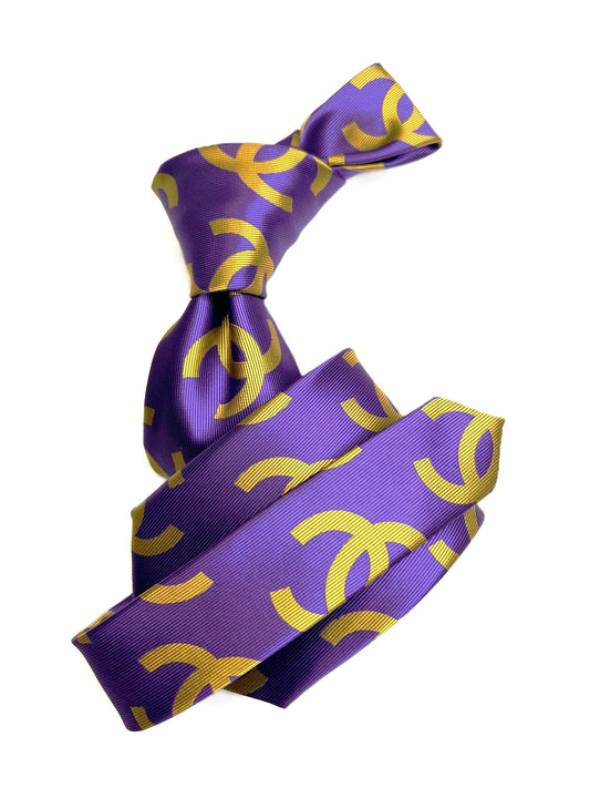 CC 1 | Purple & Gold | Tie & Pocket Square