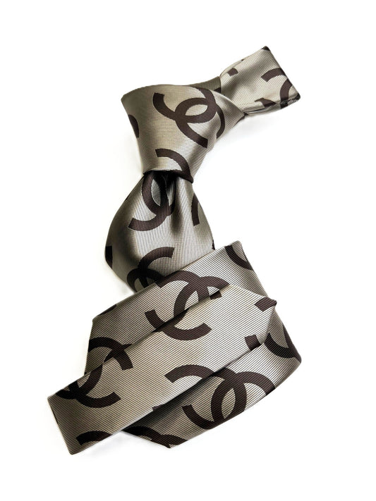 CC 8 | Taupe & Brown | Tie & Pocket Square