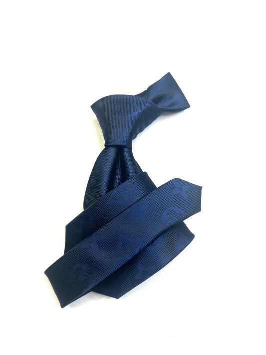 LV Solid 3- Navy- Tie & Hanky