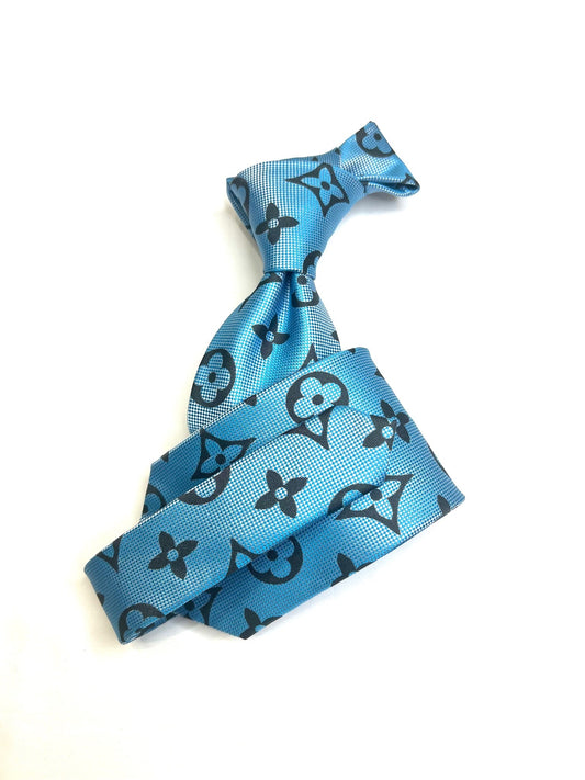 LV B1 | Aqua | Tie & Pocket Square