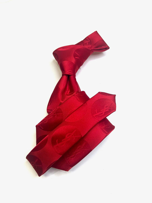 YSL Solid 4 | Red | Tie & Pocket Square