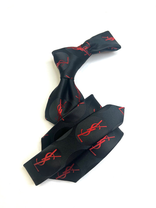 YSL 4 | Black & Red | Tie & Pocket Square