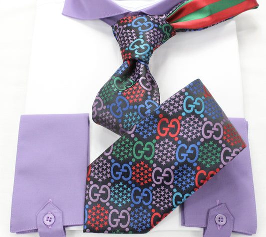 GG Star 1 | Multi-Color | Tie & Pocket Square