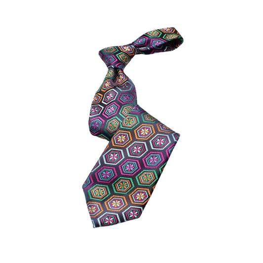 Jabar 3 | Multi-Colored Geometric | Necktie