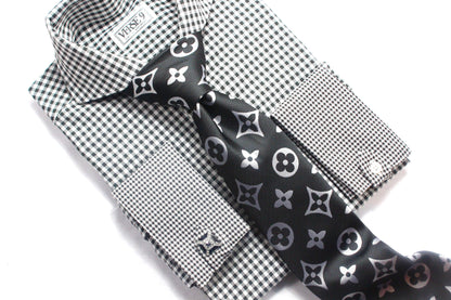 LV 4 | Black & White | Tie & Pocket Square