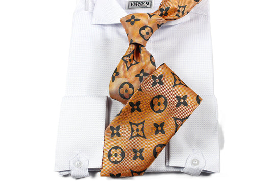 LV B2 | Orange | Tie & Pocket Square